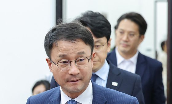 기자회견 연 한병도 원내대표