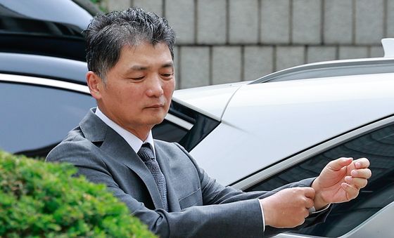법원 도착한 김범수 창업주