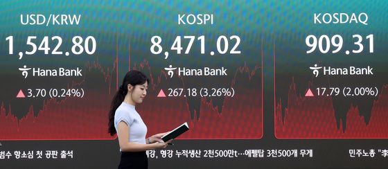 급락 하루 만에 코스피 8470선 회복