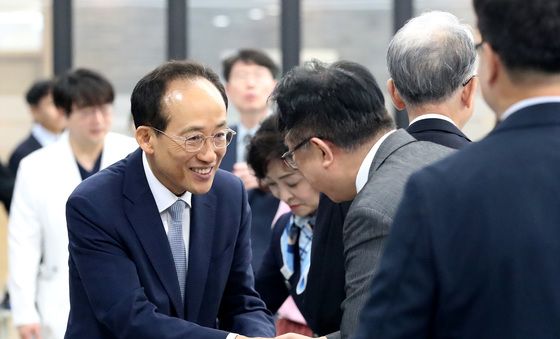 메디시티대구협의회 찾은 추경호 당선인