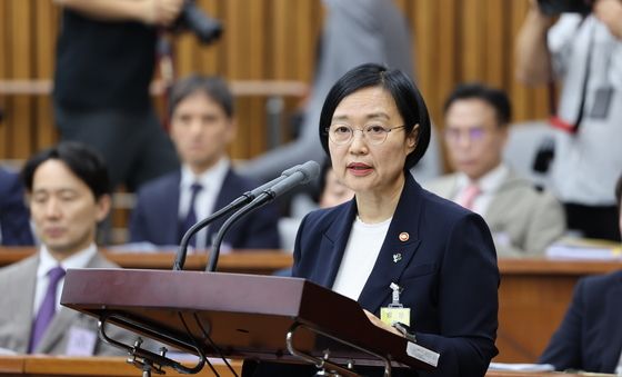 인사말하는 한성숙 총리 후보자