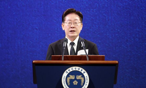 기념사 하는 이재명 대통령