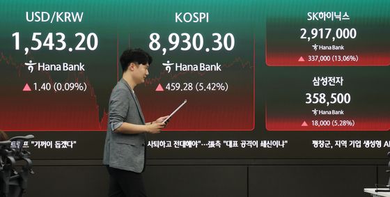 코스피, 반도체 '불기둥'에 9천피 목전