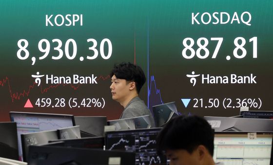 코스피·코스닥, 희비교차