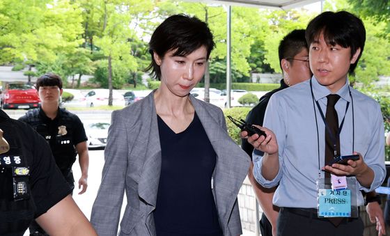파기환송심 2차 변론 출석하는 노소영 관장