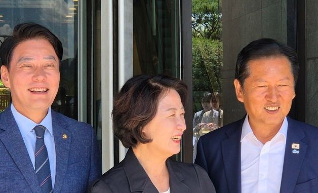 정청래, 양평서 추미애·한민수 만나