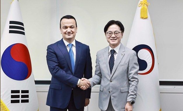 김정관 장관, 우즈벡 투자산업통상부 장관 면담