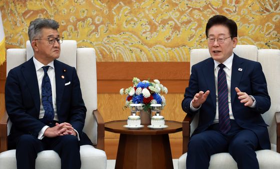 일한의원연맹 회장 만난 이재명 대통령
