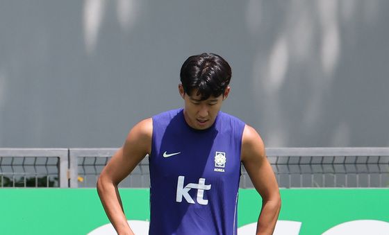 훈련하는 손흥민