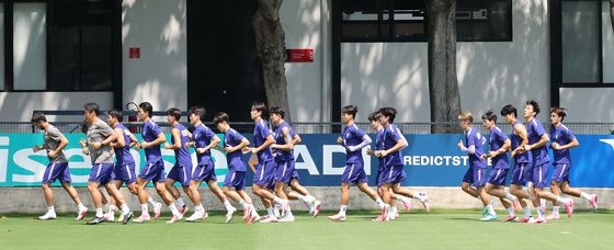 '달리는 대한민국 축구대표팀'
