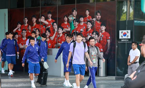 멕시코 떠나는 대한민국 축구대표팀