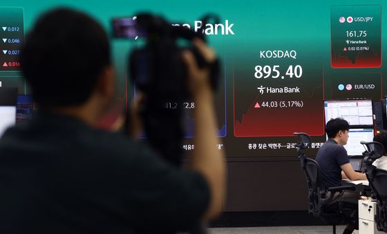 5% 넘게 급등 코스닥, 매수 사이드카 발동