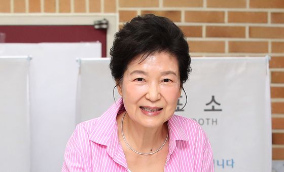 투표하는 박근혜 전 대통령