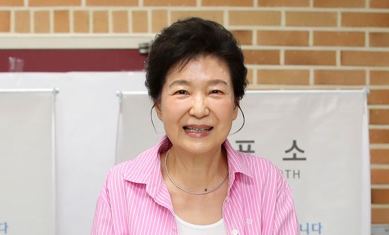투표하는 박근혜 전 대통령