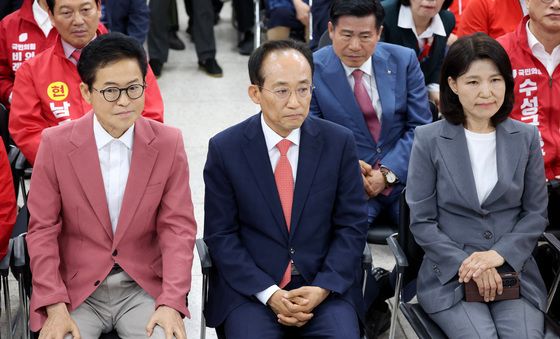 출구조사 바라보는 이철우·추경호·이진숙