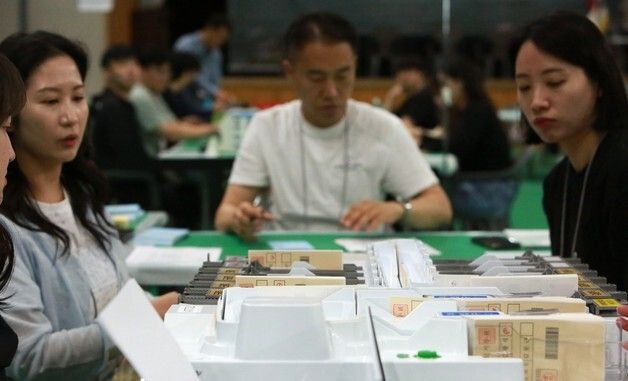 6·3 지방선거 충북 개표작업
