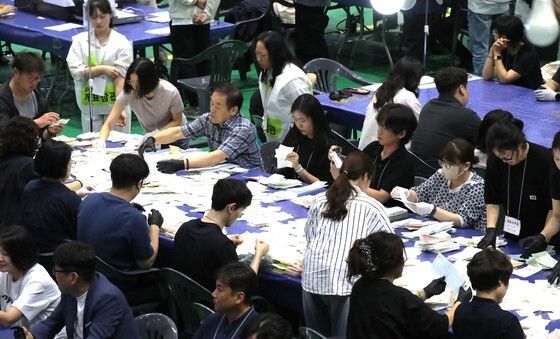 6.3 지방선거 안동실내체육관 개표소