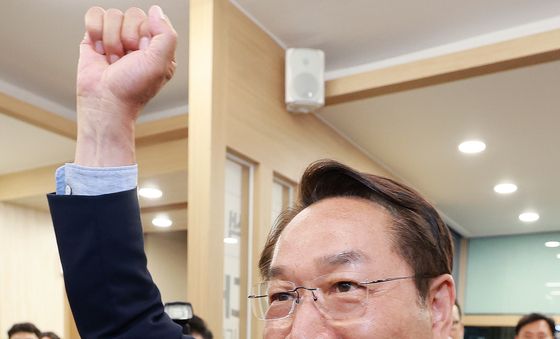 유정복 후보 '어떤 결과든 해야 할 일 다했다'