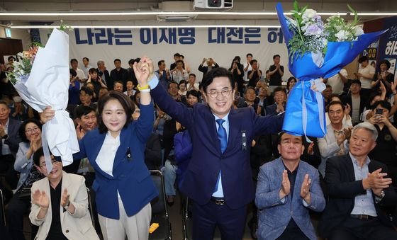 허태정 대전시장 후보 당선 확실