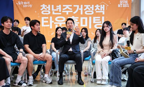 오세훈 시장, 청년주거정책 위해 건국대 방문