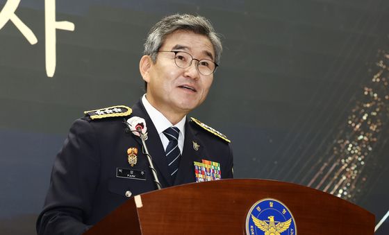 퇴임 소회 밝히는 박성주 경찰청 국수본부장