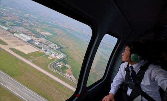 무안공항 항로 시찰하는 이재명 대통령