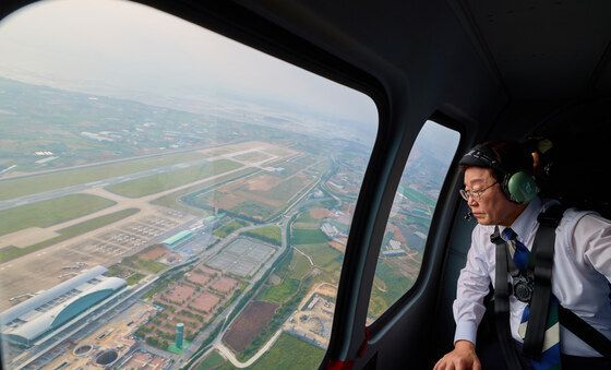 무안공항 항로 시찰하는 이재명 대통령