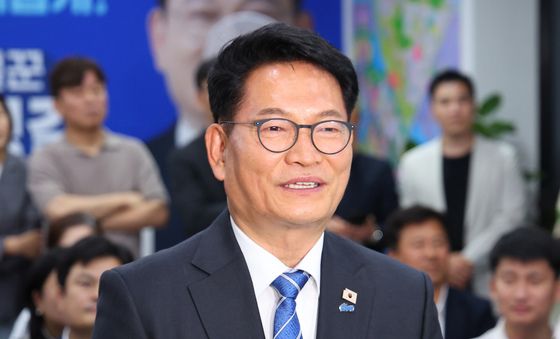 소감 밝히는 송영길 후보