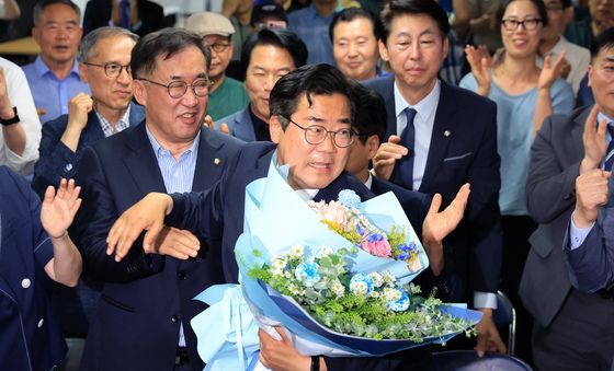 박찬대 인천시장 후보 '당선 유력'
