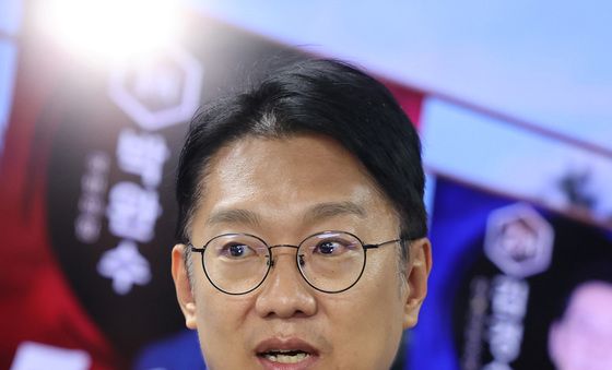 당선 유력에 소감 밝히는 김남준 후보