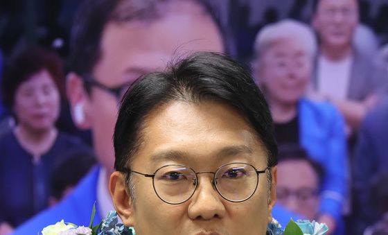 소감 밝히는 김남준 후보
