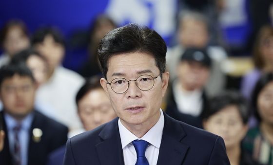 입장 발표하는 정원오 후보
