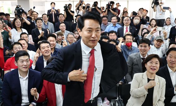 오세훈 당선인 '다시 시작이다'