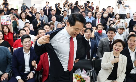 '5선' 오세훈, '다시 시작이다'
