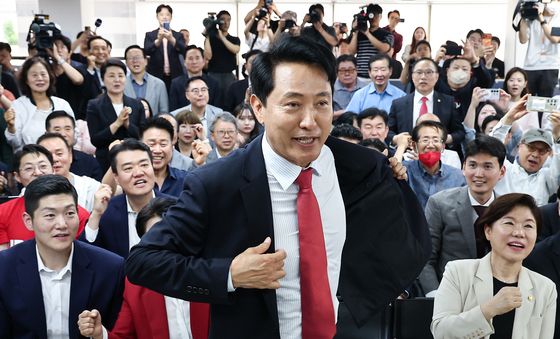 '5선' 오세훈, '다시 시작이다'