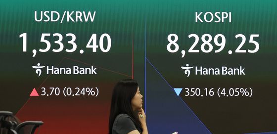 문 열자마자 코스피 급락