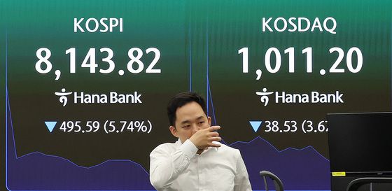 코스피, 장 초반 급락…매도 사이드카 발동