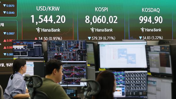 원·달러 환율, 주간 거래서 1,540원 돌파…금융위기 이후 최고