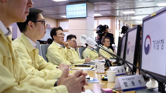 기상청 국가기상센터 방문한 김민석 총리