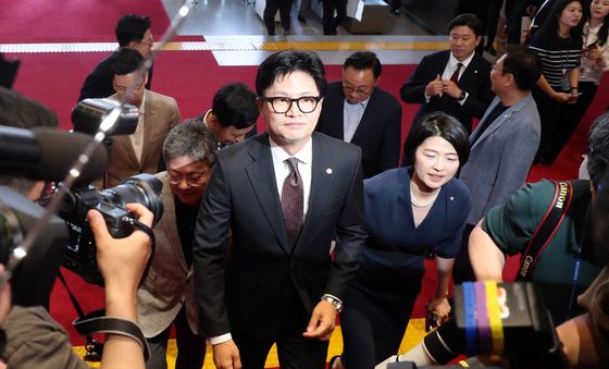 국회로 등청하는 한동훈 의원