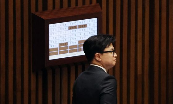 한동훈·정청래 '냉랭'