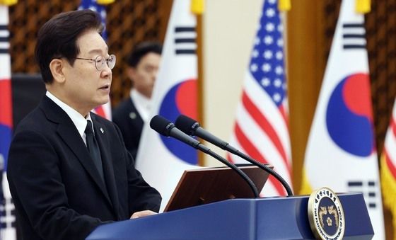 이재명 대통령, '한미 유해 상호봉환식' 추모사