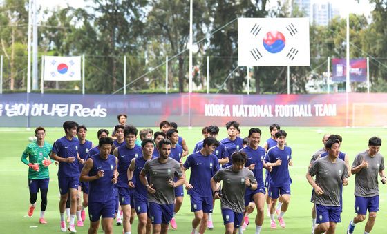 과달라하라서 첫 훈련 나선 대한민국 축구대표팀