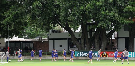 공식 오픈 트레이닝 갖은 대한민국 축구대표팀