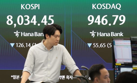 코시피·코스닥 동반 하락
