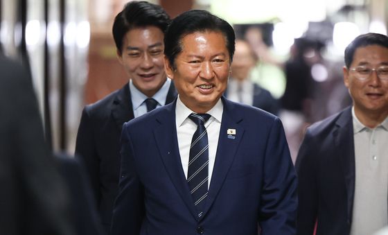 정청래 대표, 비공개 최고위 회의 참석
