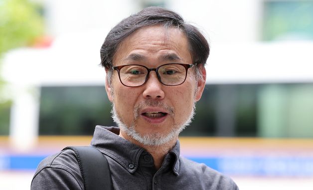 '투표지 부족' 고발인 조사 출석한 김순환 서민위 사무총장