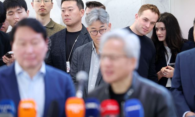 언론 브리핑 참석한 매디슨 황