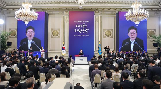 취임 1주년 기자회견 답변하는 이재명 대통령