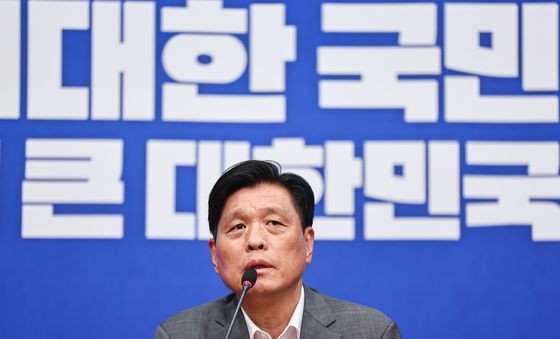 발언하는 조승래 민주당 사무총장